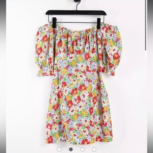 ASOS floral print mini dress